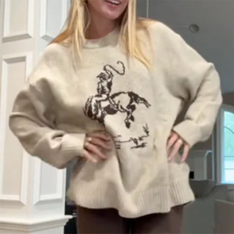 Pull Tricoté Ample – Confort & Élégance